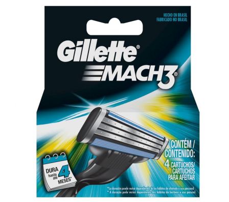 REPUESTO GILLETTE MACH 3*4