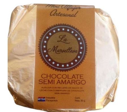 ALFAJOR MINI LA MARSELLESA CHOCOLATE SEMI AMAR 30G