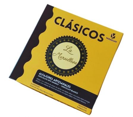 ALFAJOR LA MARSELLESA CLASICOS CAJA 4UN 280GR
