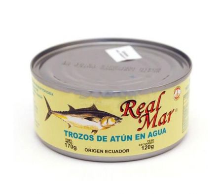 REAL MAR ATUN EN TROZOS EN AGUA X 170