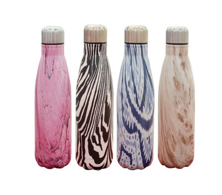 BOTELLA 500ML ACERO ESTAMPADO REF TA-045