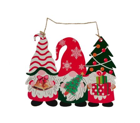 COLGANTE ELFOS NAVIDEÑO MADERA REF 9215A-007