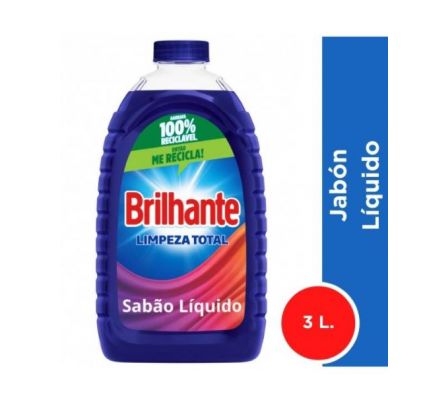 DETERGENTE BRILHANTE LIQUIDO 3 LT