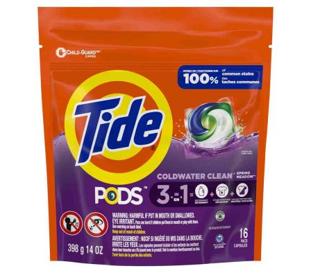 JABON TIDE PODS SPRING MEADOW 398GR