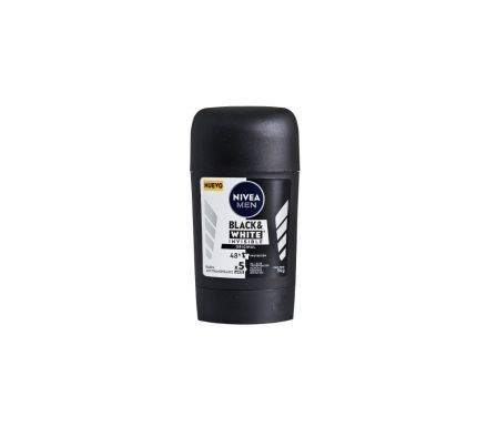DESODORANTE NIVEA BLACK AND WHITE MEN INVISIBL 50G