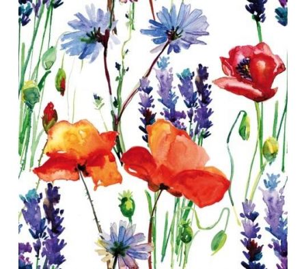 SERVILLETA TIFLAIR WILD SUMMER FLOWERS 33X33CM