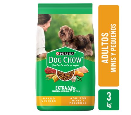 ALIMENTO P/PERRO DOG CHOW ADULTO RAZA PEQUEÑA 3KG