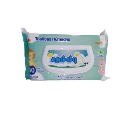 TOALLITAS HUMEDAS AGUBABY 50UNI