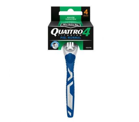 MAQUINA DE AFEITAR SCHICK QUATTRO HOMBRE X 4 UNDS