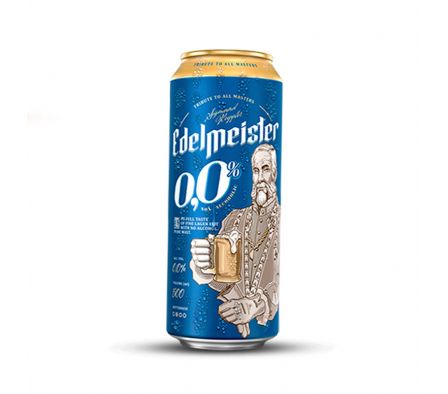 CERVEZA EDELMEISTER S/ALCOHOL LATA 500 ML