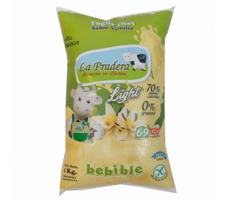 LA PRADERA YOGURT DIET VAINILLA SACHET 1LT