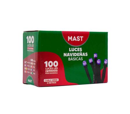 LUZ NAVIDEÑA LED 100 L AZUL 5MTS