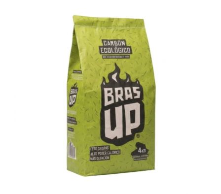CARBÓN BRAS UP ORGÁNICO PREMIUM VERDE 4KG