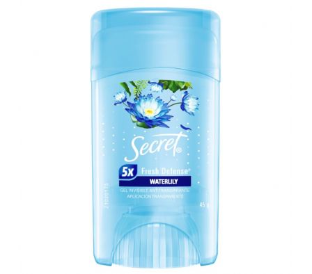 DESODORANTE SECRET GEL WATERLILY 45G