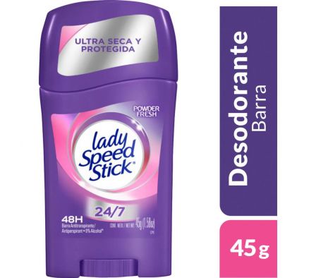DESODORANTE LADY SPEED STICK FEM POWDER BARRA 45GR