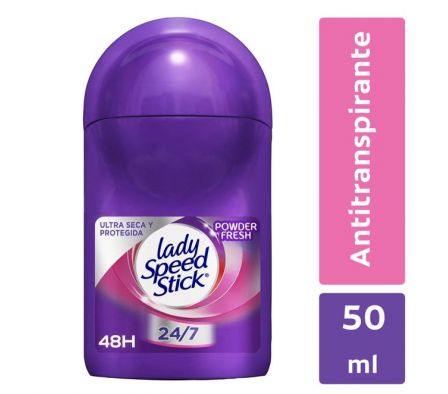 DESODORANTE LADY SPEED STICK POWDER ROLL ON 50ML
