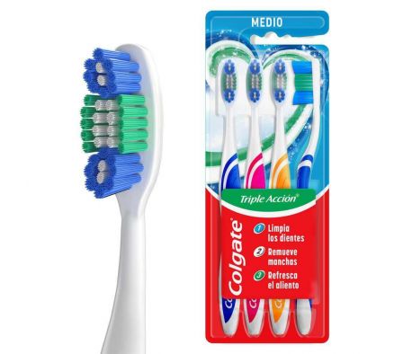 CEPILLO DENTAL COLGATE TRIPLE ACTION MEDIO
