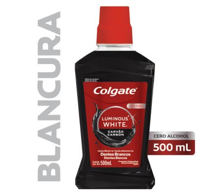 ENJUAGUE BUCAL COLGATE LUMINOUS WHITE CARBON 500ML