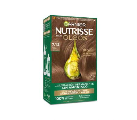 TINTE NUTRISSE OLEOS RUBIO CENIZO NACARADO 7.12