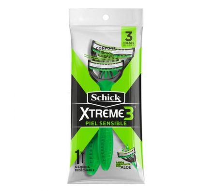 MAQUINA DE AFEIT SCHICK XTREME III PIEL SENS.