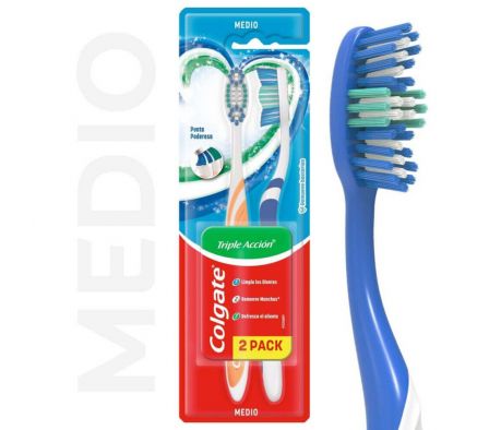 CEPILLO DENTAL COLGATE TRIPLE ACCION 2x1 