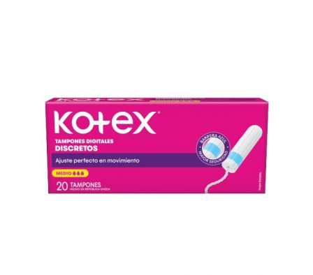TAMPONES DIGITAL KOTEX GRETO M 20UN 