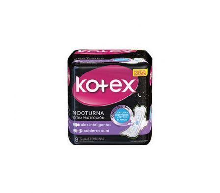 TOALLA HIGIENICA KOTEX DAYS ULTRAFINA DUAL NOCT 8U