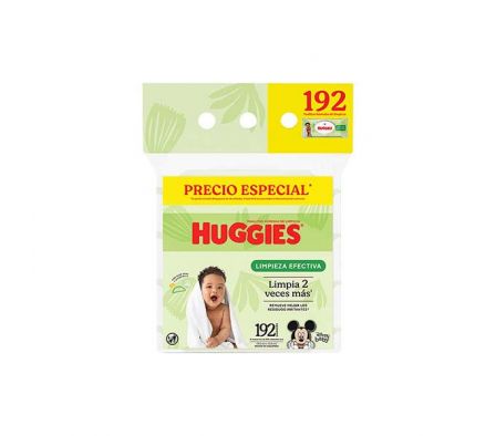 TOALLITAS HUMEDAS BW HUGGIES LIMP EFECTIVA 192 UNI