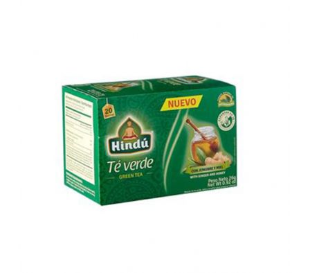TE VERDE HINDU C/JENGIBRE Y MIEL 20 SAQ.