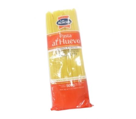 FIDEOS LAS ACACIAS  AL HUEVO  SPAGUETTI  500GR.