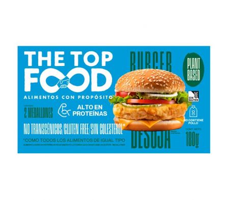 HAMBURGUESA THE TOP FOOD POLLO DE SOJA 2UN 180GR