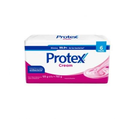 JABON TOCADOR PROTEX CREAM 125GR X6 UNIDADES