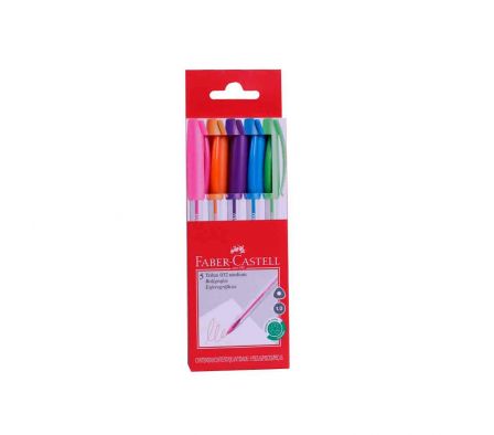BOLIGRAFO FABER TRILUX COLORES 5 UNDS 