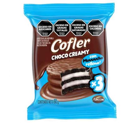 ALFAJOR COFLER DE CHOCOLATE CREAMY 60G