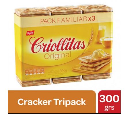 PACK GALLETITA CRIOLLITA ORIGINAL X 3UNID 300GR