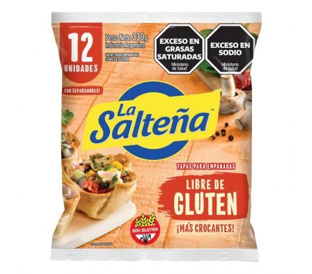 TAPA P/EMPANADA LA SALTEÑA SIN TACC 330GR