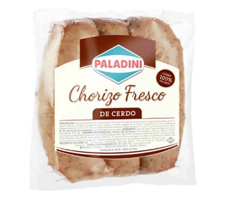 CHORIZO DE CERDO X 3 UN PALADINI 400GR PALADINI