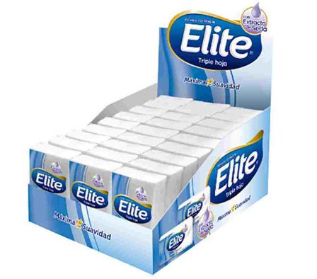 PAÑUELITOS ELLITE NEUTRO 8 DP X 27 UNDS.