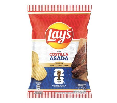 PAPAS FRITAS LAY'S COSTILLA ASADA 77GR