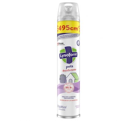 DESINFECTANTE LYSOFORM EN AEROSOL PETS 495ML