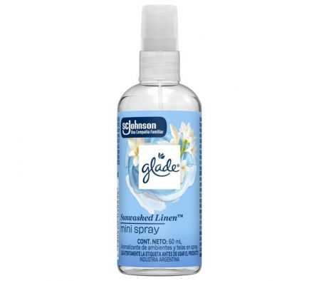 AROMATIZANTE GLADE MINISPRAY SUNWASHED 60ML