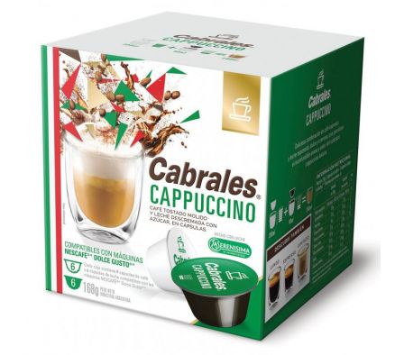 CAFE CABRALES CAPUCCINO 12 CAPSULAS
