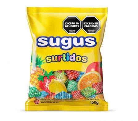 CARAMELOS SUGUS PLEGADO FRUTALES 150GR
