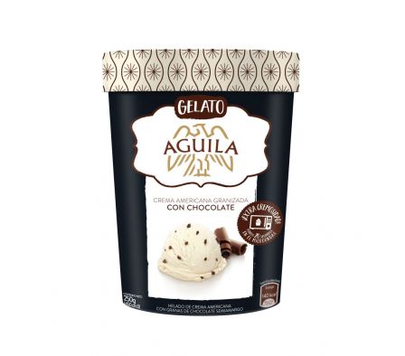 HELADO AGUILA GELATO CREMA GRANIZADA 250GR.