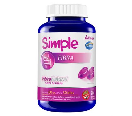 VITAMINA SIMPLE FIBRA X 60 UNID 