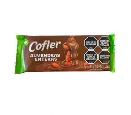 CHOCOLATE COFLER ALMENDRA ENTERA 140GR