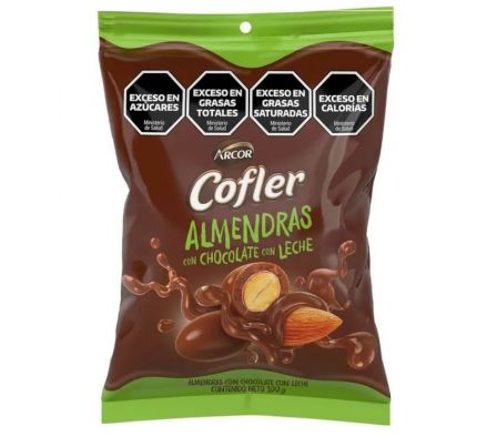 ALMENDRAS EN CHOCOLATE CON LECHE COFLER 100G
