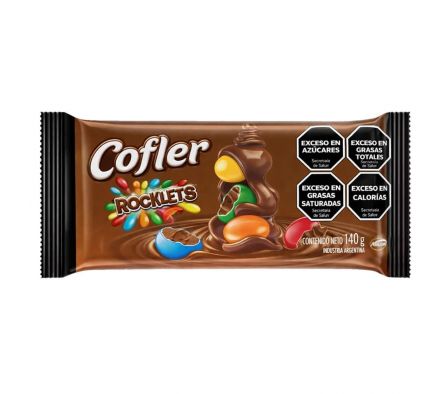 CHOCOLATE COFLER ROCKLETS 140GR