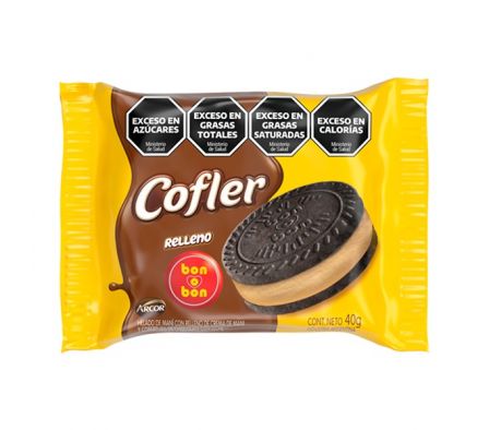 HELADO COFLER ALFAJOR RELLENO CHOCOLATE 62GR