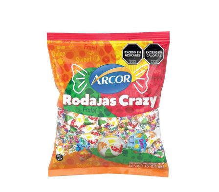 CARAMELOS ARCOR RODAJAS CRAZY 465G